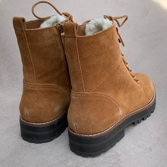 Crown & Ivy Naomi Genuine Suede Boots Sz 7.5 NWT - Picture 6 of 16